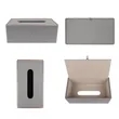 Classic Leather Tissue Box Cover Rectangle Napkin Holder | https://www.bestnamebadges.com