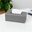Classic Leather Tissue Box Cover Rectangle Napkin Holder | https://www.bestnamebadges.com