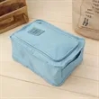 Polyester Portable Travel Shoe Bag W/ Inner Mesh Pocket | https://www.bestnamebadges.com