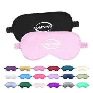 Polyester Soft Sleep Eye Mask W/ Elastic Strap