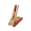 Premium Wooden Ballpoint Pen Gift Set With Display Box | https://www.bestnamebadges.com