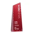 Hallandale VividPrint™ Award - Red | https://www.bestnamebadges.com