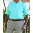 Donald Ross Jupiter- Jersey W/Geometric Placket Design | https://www.bestnamebadges.com