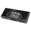 Leather Desktop Caddy with 4 piece Sticky Notepad | https://www.bestnamebadges.com