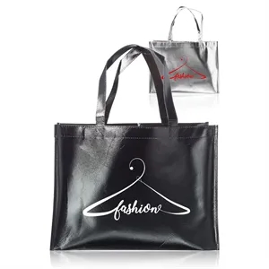 Kendra Metallic Laminated Shopping Bag
