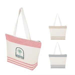 Marlo 10 Oz. Recycled Cotton Zippered Tote Bag