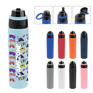 24 Oz. Full Color Pop Sip & Chug Recycled Stainless Steel...