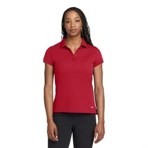 Nike Women's Dri-FIT Solid Icon Pique Modern Fit Polo.