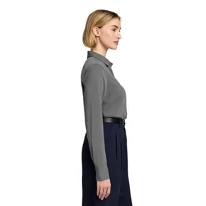 Brooks Brothers Women's Full-Button Satin Blouse