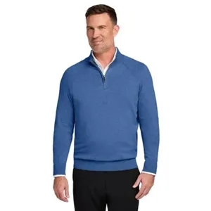 Brooks Brothers Cotton Stretch 1/4-Zip Sweater