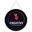 Vertical Disc Hanging Sign | https://www.bestnamebadges.com