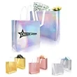 Waterproof Reusable Iridescent Gift Tote Bags | https://www.bestnamebadges.com