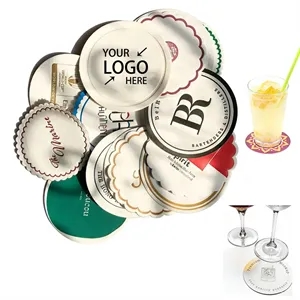 Custom Square Round Absorbent Cocktail Paper Coasters