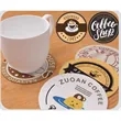 Custom Square Round Absorbent Cocktail Paper Coasters | https://www.bestnamebadges.com