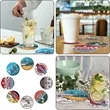 Custom Square Round Absorbent Cocktail Paper Coasters | https://www.bestnamebadges.com