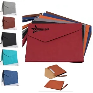 A4  Leather Document Folder Portfolio Organizer