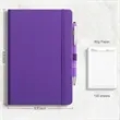Personalized Journal Leather Notebook With Metal Pen | https://www.bestnamebadges.com