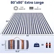 80"x 80" Waterproof and Foldable Beach Picnic Blanket | https://www.bestnamebadges.com