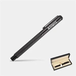 TiTUS® Gun metal color Rollerball Pen Gift Box