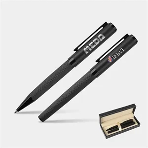 TiTUS® Dimond Pattern Ballpoint & Rollerball Duo Gift Box