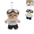 Aviator Plush Bear Pendant | https://www.bestnamebadges.com