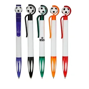 Rotating Football Press Ballpoint Pen