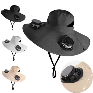 Solar Fan Sun Hat for Fishing