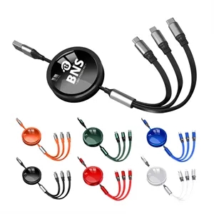 3 in 1 Mobile Phone Power Cable USB Data Cable