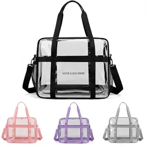 Clear PVC Travel Tote Bag for Beach Swim