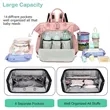 Waterproof Diaper Stroller Backpack Tote | https://www.bestnamebadges.com