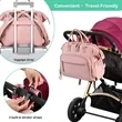 Waterproof Diaper Stroller Backpack Tote | https://www.bestnamebadges.com