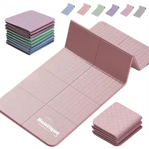 Foldable Non Slip Yoga Mat With Carry Design For Travel