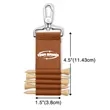 Portable Leather Golf Tee Holder Pouch With Keychain | https://www.bestnamebadges.com