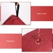 Water-Resistant Heathered Hanging Toiletry Organizer | https://www.bestnamebadges.com