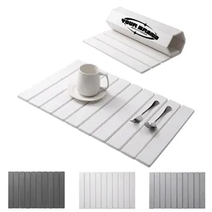 Foldable Diatomite Dish Drying Mat Kitchen Counter Pad