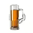 20oz. Muscle Shape Beer Mug | https://www.bestnamebadges.com