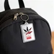 2.3"x1.3" Custom Full Color Acrylic Photo Frame Keychain | https://www.bestnamebadges.com