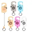 Retractable Key Chain Reel with Carabiner Ring | https://www.bestnamebadges.com