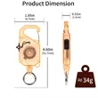 Retractable Key Chain Reel with Carabiner Ring | https://www.bestnamebadges.com