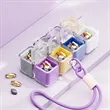 Portable Weekly Pill Box with Lanyard | https://www.bestnamebadges.com