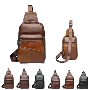 Genuine Leather Sling Bag for Men