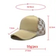 Plaid Mesh Trucker Cap | https://www.bestnamebadges.com