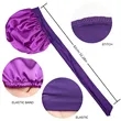 Satin Sleep Bonnet with Long Ribbon for Hair Protection | https://www.bestnamebadges.com