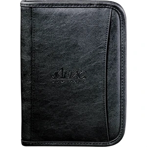 DuraHyde Jr. Zippered Padfolio w/ FSC® Mix Paper | https://www.bestnamebadges.com