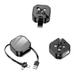 ASCOT Self-spooling USB charging cable for iPhone and Androi | https://www.bestnamebadges.com