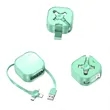 ASCOT Self-spooling USB charging cable for iPhone and Androi | https://www.bestnamebadges.com