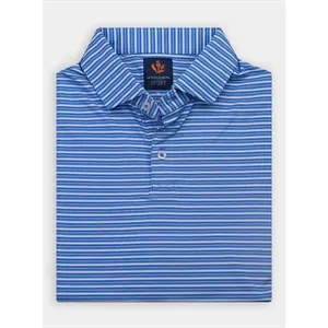 Donald Ross Dean- Jersey Multi Stripe-2 button Placket