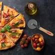 Wood handle Pizza Cutter | https://www.bestnamebadges.com