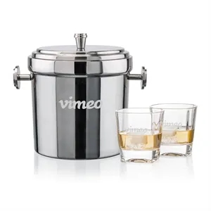 Milano Ice Bucket & Kansas On-the-Rocks Set