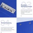 A4 Thick File Folder Double Clip Document Organizer File | https://www.bestnamebadges.com